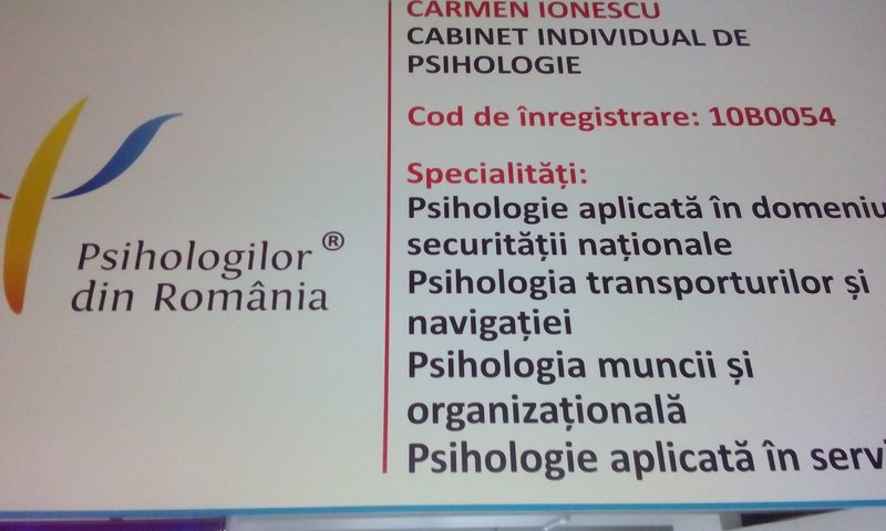 Ionescu Carmen - Cabinet individual de psihologie